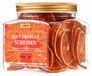 Sanguine orange slices dried for decoration and culinary applications