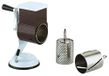 Ilsa 401 rasp met 2 trommels van roestvrij staal, rasp en snijfunctie, zwart/wit