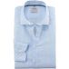 OLYMP Level Five Garment Washed Body Fit Linnen Overhemd blauw, Bedrukt