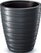 Prosperplast Plantenpot/bloempot Amazing - kunststof - antraciet - D30 x H33 cm