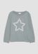 s.Oliver Top met lange mouwen, glitterprint en chiffon applicatie