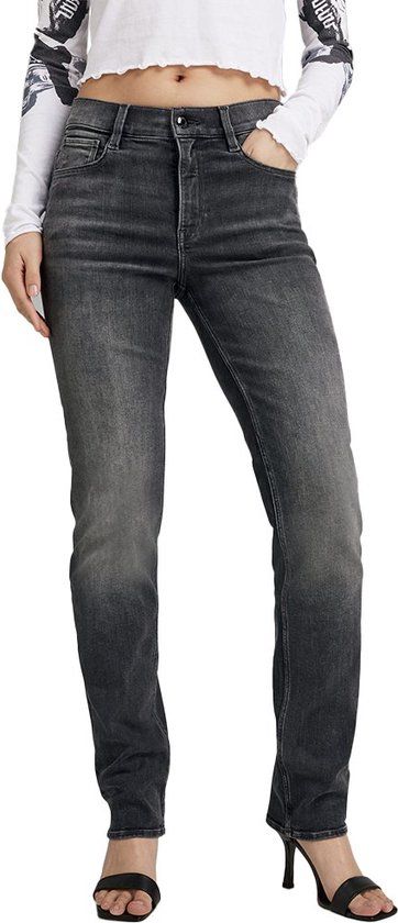 G-STAR Strace Straight Fit Jeans - Black Denim - Women's