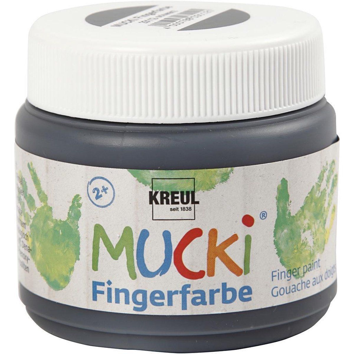 Kreul MUCKI Zwarte Vingerverf - 150ml - 4000798031121