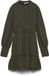 Vero Moda AWBIRDIA Jurk Lange Mouw Ronde Hals Effen Kort Forest Night 1 M