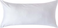 Homescapes Taie d'oreiller biologique 40x80 cm – Blanc – 100% Coton Égyptien Satin – Densité de fils 400