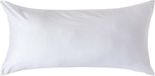 Homescapes Taie d'oreiller biologique 40x80 cm – Blanc – 100% Coton Égyptien Satin – Densité de fils 400