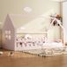 OEM ZKOO B.V. Houten kinderbed, 90x200 cm, roze