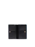 PIQUADRO Leren Portemonnee Blue Square Vrouwen RFID Zwart