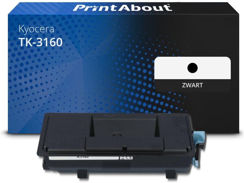 PrintAbout Toner TK-3160 Zwart
