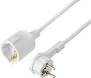 Sygonix SY-7165300 Stroom Verlengkabel 16 A Wit 5.00 m H05VV-F 3G 1,5 mm²