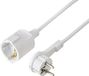 Sygonix SY-7165300 Stroom Verlengkabel 16 A Wit 5.00 m H05VV-F 3G 1,5 mm²