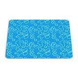 Bonamaison Rectangular Digital Printed Non-Slip Mousepad for Office and Home, 22 x 18 cm