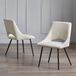 Julian Bowen Iris Boucle eetkamerstoelen - ivoor
