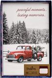 DaySpring - Peaceful Moments Lasting Memories - 18 Red Truck Christmas Boxed Kaarten en Enveloppen (U1004)