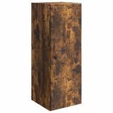 vidaXL Nachtkastje Zwart eiken 40 x 30 x 60 cm Bewerkt hout