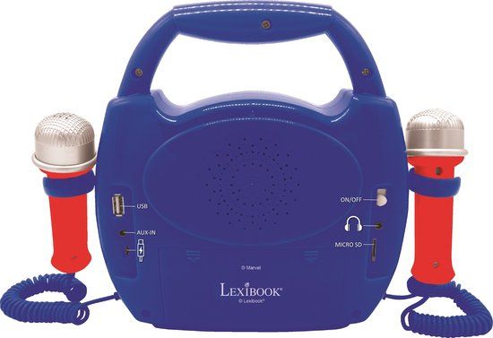 4KidsOnly Lexibook Spiderman Karaokeset met 2 microfoons