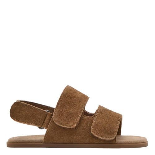 Mango Kids leren sandalen bruin