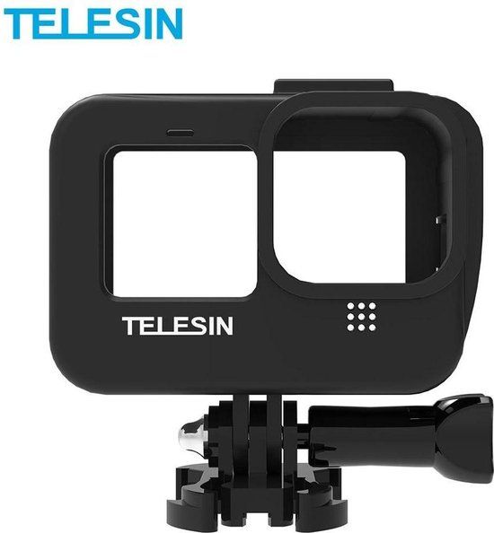 Telesin Frame Behuizing Case Bumper geschikt voor GoPro 9 / 10 / 11 - Zwart