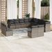 Maison Exclusive - Ensemble de jardin, 13 pièces, avec coussins, gris, en polyrotin