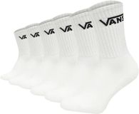 Vans 6 paar Classic Crew sportsokken Tennissokken VN000 QCB Wit Unisex Katoen 39-42