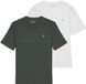 Marc O'Polo T-shirt Small-Logo Set van 2 Donkergroen/Wit XXL