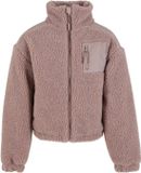 Urban Classics Sherpa Mix Kinder Jas Roze 110/116