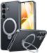 TORRAS UPro Ostand Spin Hoesje Geschikt voor Samsung Galaxy S25 Plus - Transparant
