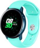 By Qubix Qubix - Rubberen Sportband voor Garmin Venu 2 / Venu 3 - Aqua Blauw - 22mm