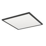 Eglo connect.z Smart Home plafonnière pour salle de bain Rovito-Z, ZigBee | Contrôle par application Alexa et commande vocale, blanc chaud-blanc froid, RVB, dimmable, noir, IP44, 50 x 50 cm