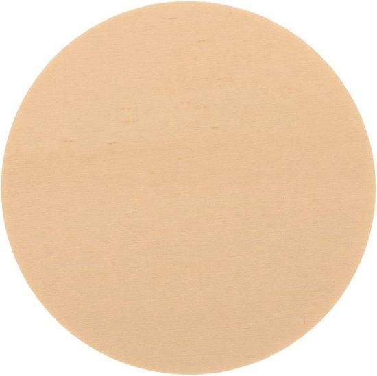 6x Houten hobby schijven 12 cm - Bruin - Hout - Merkloos