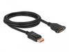 DeLOCK 87097 DisplayPort câble 2 m Noir