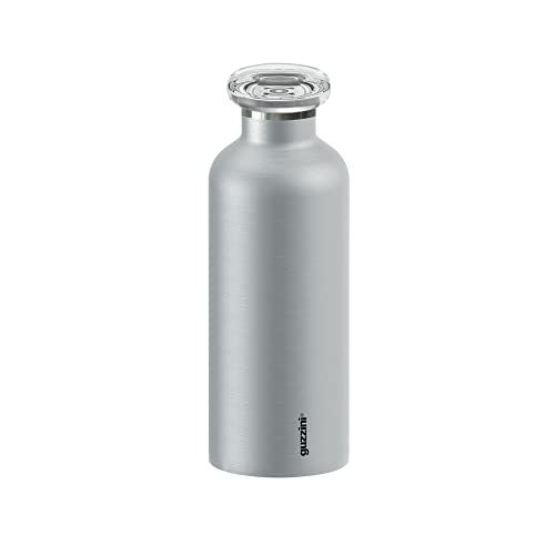 Guzzini On The Go ENERGY Thermische Reisfles - Zilver, Ø 7,3 x 21,2 cm | 500 cc