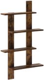 vidaXL Wandplank Gerookt eiken 61 x 13,5 x 105 cm Bewerkt hout