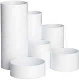 Maul Tubo Pen Holder - White - Plastic