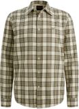 PME Legend Casual hemd lange mouw Beige LONG SLEEVE SHIRT Herringbone PSI2510201/7013