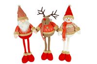 Christmas Gifts 98476 kerstfiguur met 3 verschillende soorten, 55 cm, rood