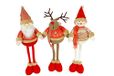 Christmas Gifts 98476 kerstfiguur met 3 verschillende soorten, 55 cm, rood