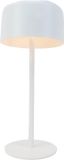 EGLO Roccanova Tafellamp - Oplaadbaar (tot 22 uur licht) - Solar - 30 cm - Wit - Draadloos - Dimbaar - Binnen en Buiten