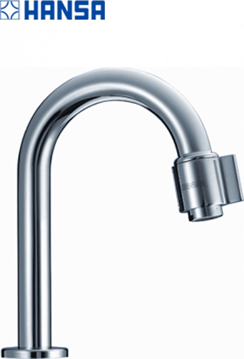 Hansa Nova toiletkraan - vaste uitloop - 127mm - chroom - 00918101