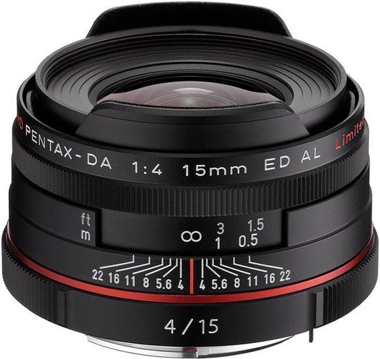 Pentax HD DA 15mm F4 ED AL Limited - Zwart