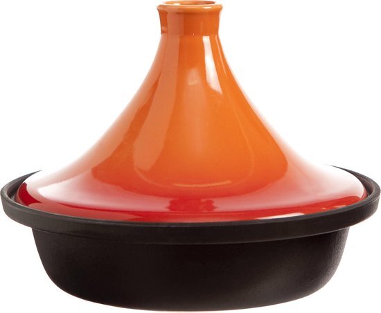 Cosy&Trendy Tajine Zwart / Oranje 25cm