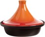 Cosy & Trendy Tajine Zwart / Oranje - Gietijzeren Schaal - Ø25cm - Geschikt voor Inductie