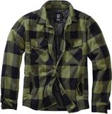 Brandit Flannel Heren Tussenseizoensjas - zwart/olijf - L