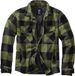 Brandit Flannel Heren Tussenseizoensjas - zwart/olijf - L