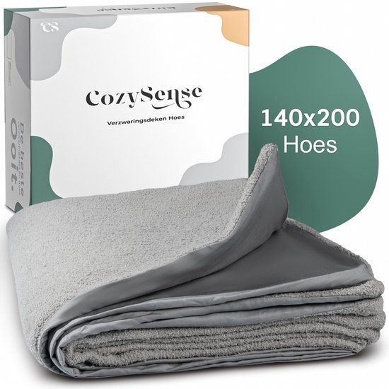 CozySense® Verzwaringsdeken Hoes 140x200 cm Grijs