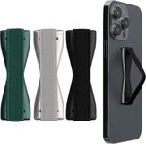 kwmobile Vingerhouder voor Smartphone - Set van 3 - Zwart/Zilver/Metallic Petrol