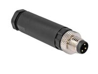 Delock 60529 M8 Kabelconnector Zwart