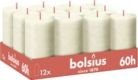 Bolsius - Rustieke Kaars - Ivoor - 12 stuks - 13 cm - 60 branduren