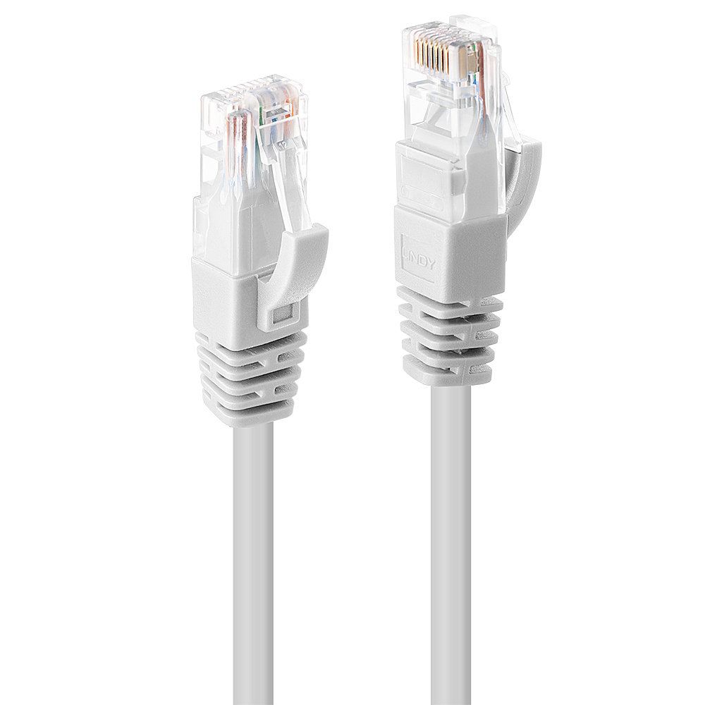 Lindy 48096 Netwerkkabel Wit 7,5 m Cat6 U/UTP