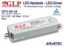 Profielgigant.nl GLP IP67 Transformator Waterdicht - 24V DC - 60W Een betrouwbare IP67 LED transformator voor binnen en buiten